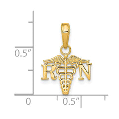 14K RN Caduceus Charm