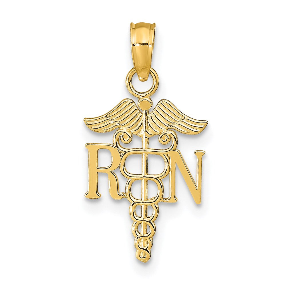 14k Polished R.N. Pendant - 2
