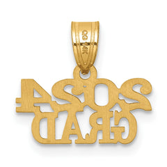 14K Rose Gold Polished 2024 GRAD Charm