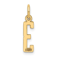 14k Small Elongated Number 3 Charm