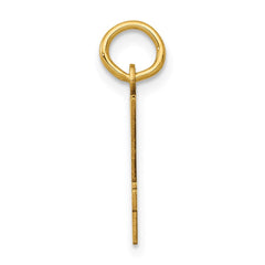 14k Small Elongated Number 64 Charm