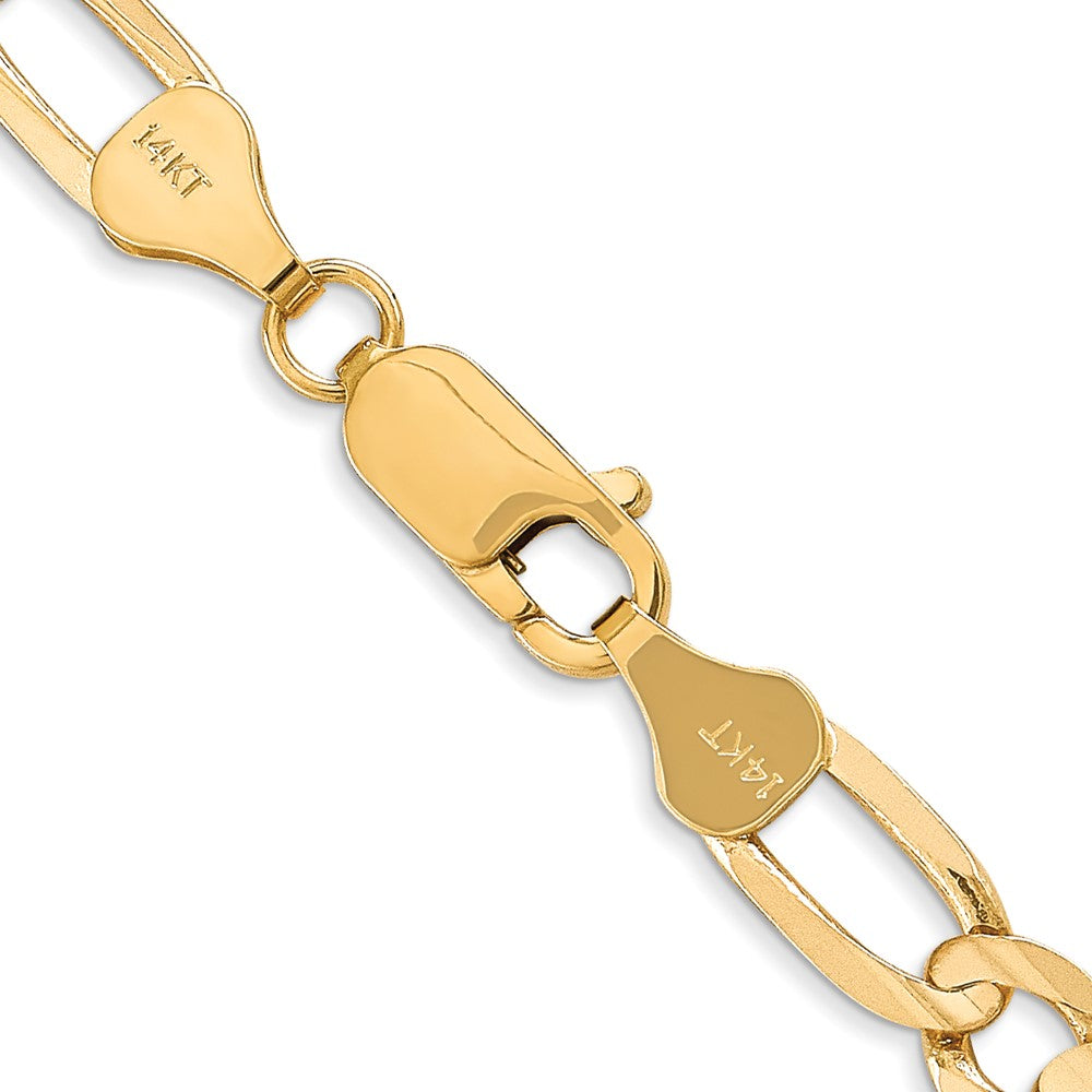 14K 18 inch 6mm Concave Open Figaro with Lobster Clasp Chain