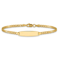 14k Curb Link ID Bracelet