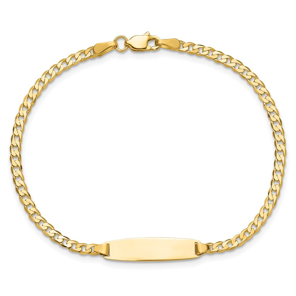 14k Curb Link ID Bracelet
