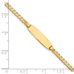 14k Curb Link ID Bracelet