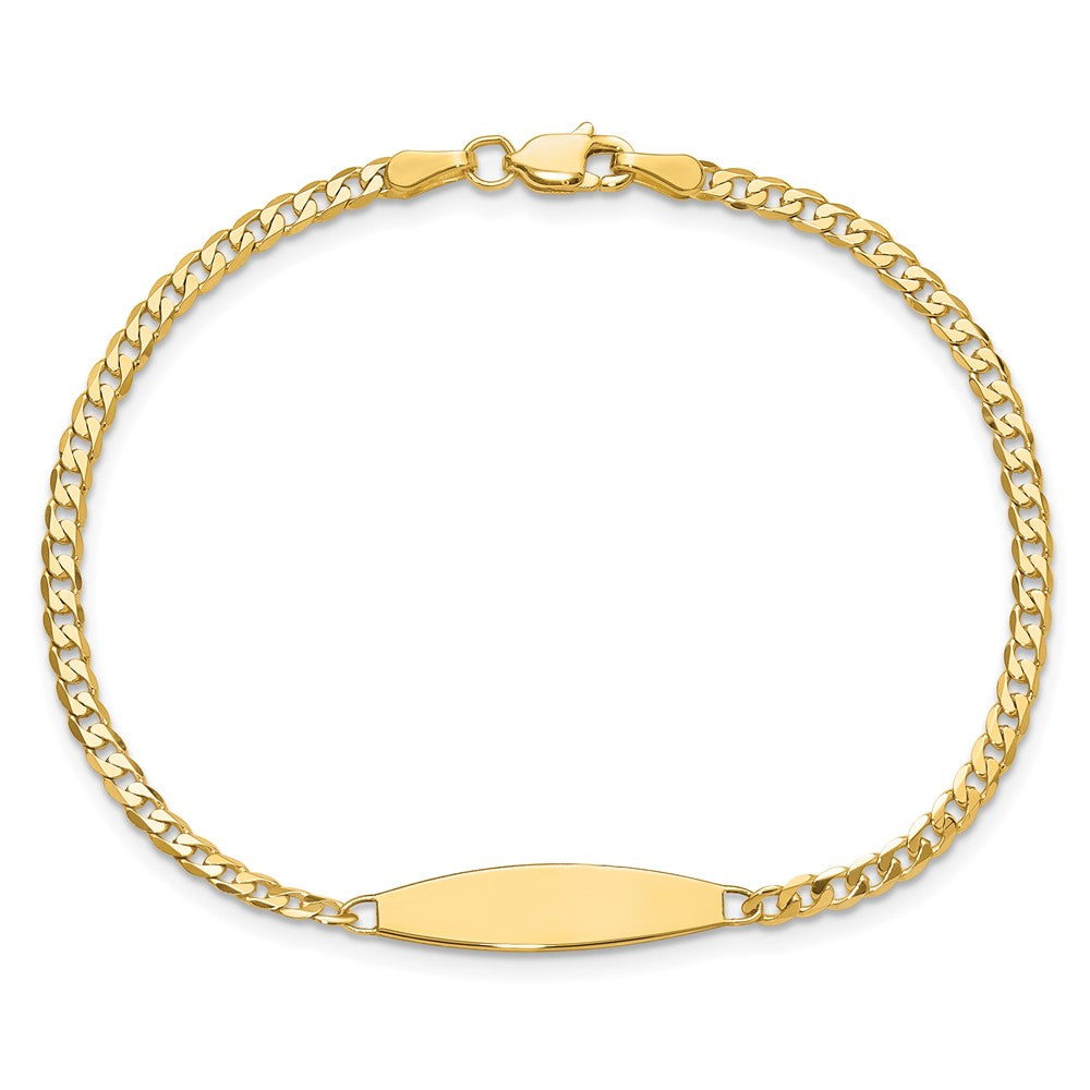 14k Curb Link ID Bracelet