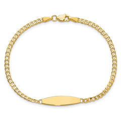 14k Curb Link ID Bracelet