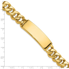 14k Hand-polished Curb Link ID Bracelet (Per Inch) - 2