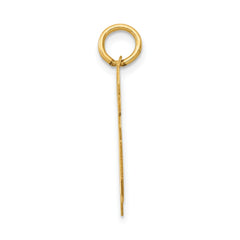 14k Medium Polished Number 76 Charm