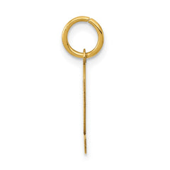14k Small Polished Number 2 Charm