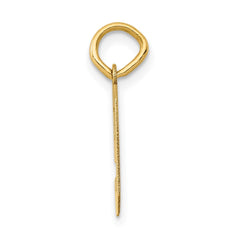 14k Small Polished Number 9 Charm