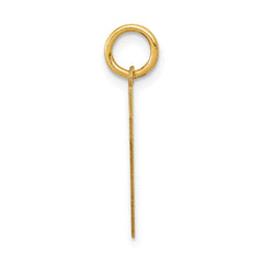 14k Small Polished Number 57 Charm