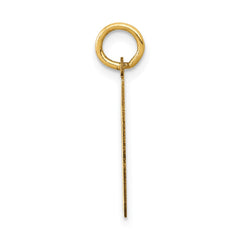 14k Small Polished Number 58 Charm - 2