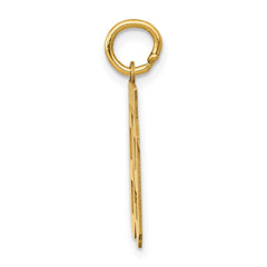 14k Small Polished Number 89 Charm - 2