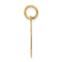 14k Medium Satin Number 2 Charm