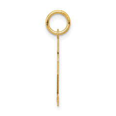 14k Small Satin Number 12 Charm