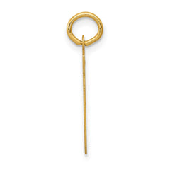 14k Small Satin Number 39 Charm