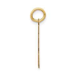 14k Small Satin Number 83 Charm