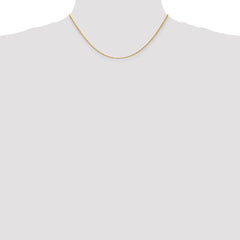 14K 16 inch 1.3mm Diamond-cut Solid Machine Made Rope with Lobster Clasp Chain