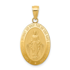 14k Miraculous Medal Pendant - 7
