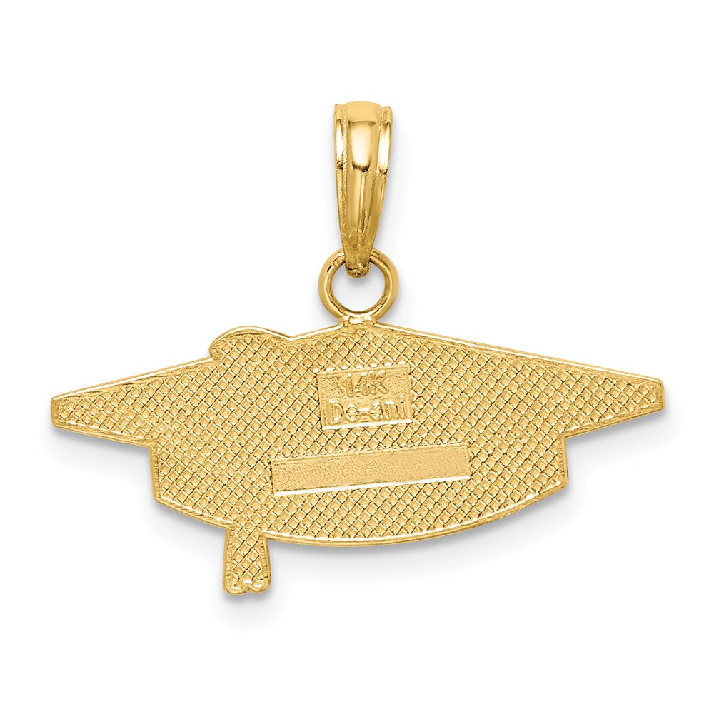 14k GRADUATION Cap Charm