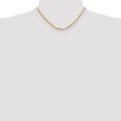 14k 2.75mm D/C Milano Rope Chain - 5