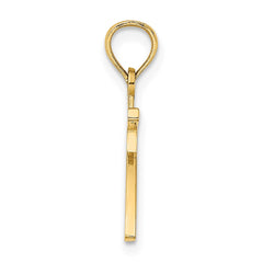 14k Polished Number 7 Pendant - 2