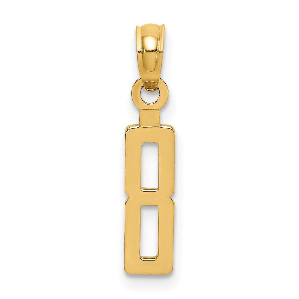 14k Polished Number 85 Pendant