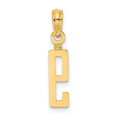 14k Polished Number 9 Pendant - 2