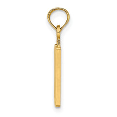 14k Polished Number 10 Pendant - 2