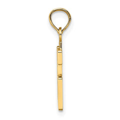 14k Polished Number 16 Pendant - 2