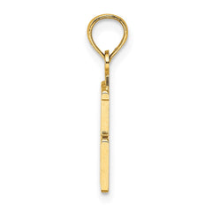 14k Polished Number 75 Pendant - 2