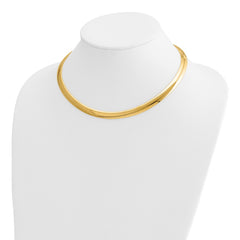 14k 8mm Domed Omega Necklace