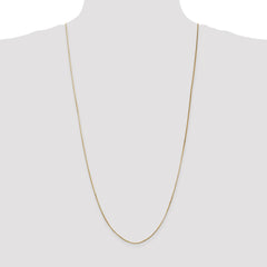 14K 30 inch .8mm Octagonal Snake with Lobster Clasp Chain