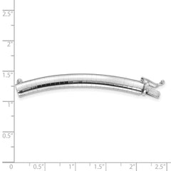 14k White Gold 6mm Standard Weight Domed Omega 2 inch Extender for Necklace