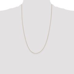14K 26 inch .5mm Box with Spring Ring Clasp Chain