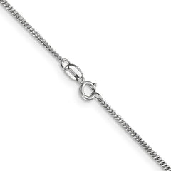 14k WG 1.3mm Curb Pendant Chain