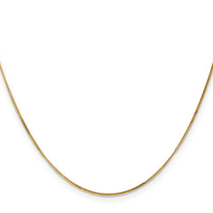 14K 20 inch .9mm Curb  with Spring Ring Clasp Pendant Chain