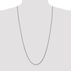 14K White Gold 30 inch 2.1mm Diamond-cut Spiga with Lobster Clasp Chain