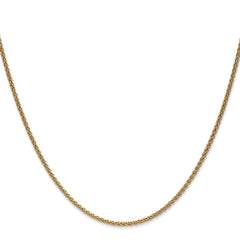 14K 30 inch 1.7mm Spiga with Lobster Clasp Chain