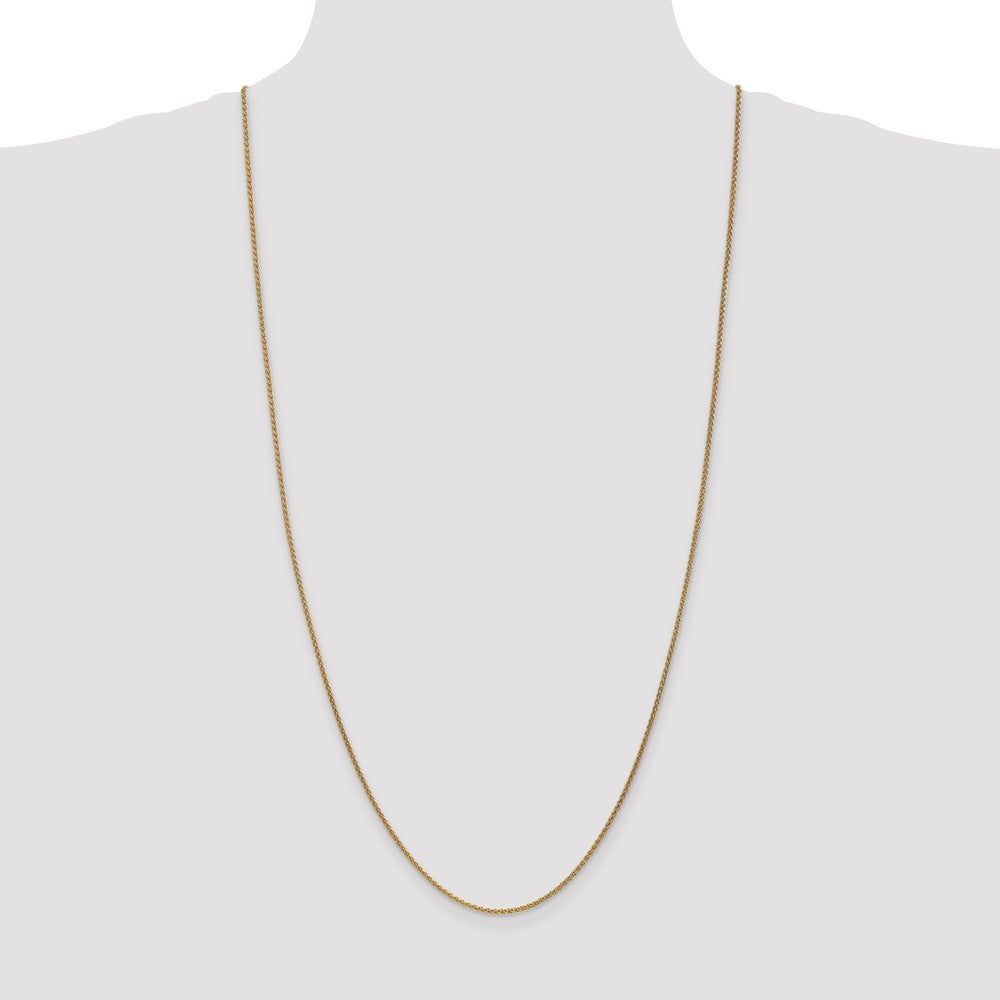 14K 30 inch 1.7mm Spiga with Lobster Clasp Chain