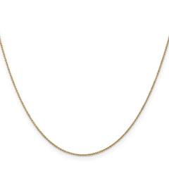 14K 16 inch .75mm Cable with Spring Ring Clasp Pendant Chain