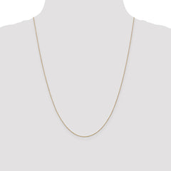 14K 24 inch .75mm Cable with Spring Ring Clasp Pendant Chain