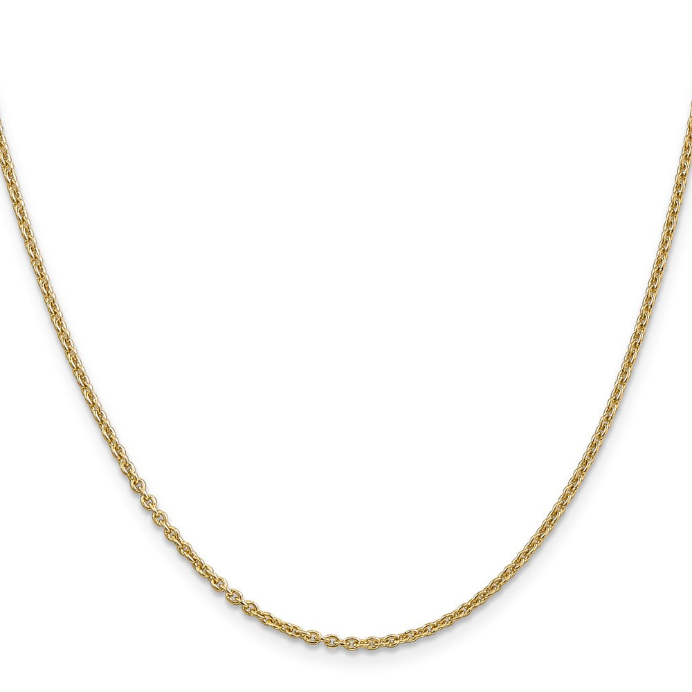 14K 22 inch 1.8mm Forzantine Cable with Lobster Clasp Chain