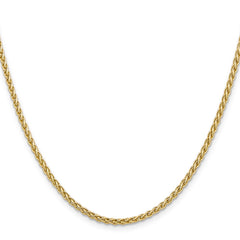 14K 24 inch 2.8mm Spiga with Lobster Clasp Chain