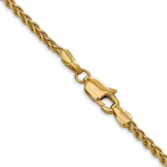 14K 24 inch 2.8mm Spiga with Lobster Clasp Chain