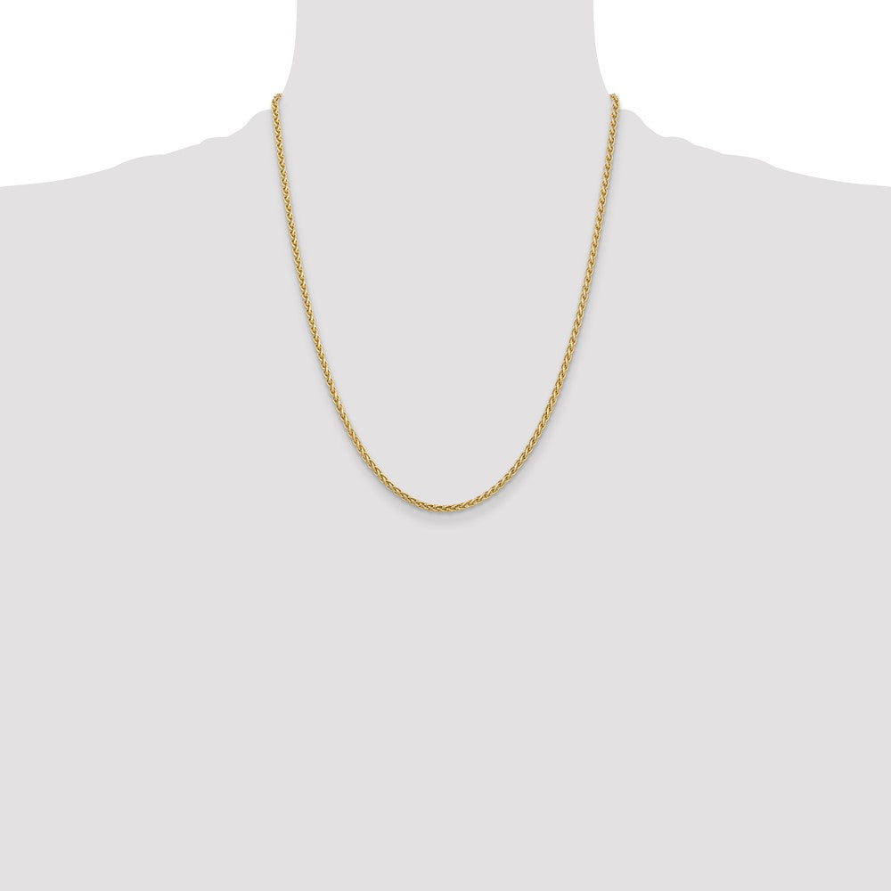 14K 22 inch 2.8mm Spiga with Lobster Clasp Chain