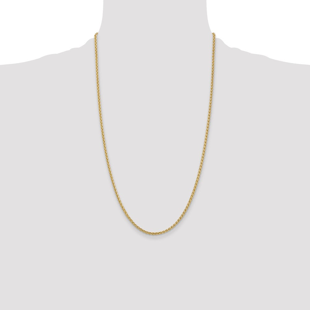 14K 26 inch 2.8mm Spiga with Lobster Clasp Chain