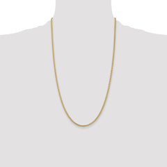 14K 26 inch 2.8mm Spiga with Lobster Clasp Chain