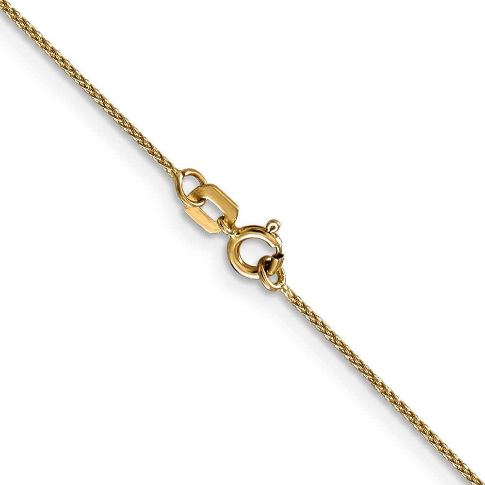 14K 20 inch .85mm Diamond-cut Spiga with Spring Ring Clasp Chain